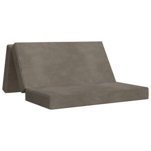 vidaXL Zložljiv kavč postelja 160 x 67 x 45 cm Svetlo siva