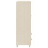 vidaXL Garderobna omara HAMAR medeno rjava 99x45x137 cm trdna borovina