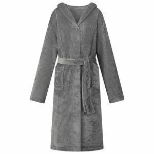 vidaXL Ritualna kapuca Temno siva S Flanel