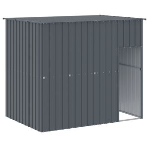 vidaXL Pasja uta s streho antracitna 214x153x181 cm pocinkano jeklo
