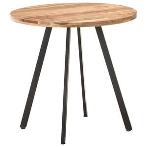 vidaXL Jedilna miza 80 cm trden akacijev les