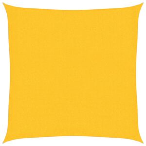 vidaXL Senčno jadro 160 g/m&sup2; rumeno 2x2 m HDPE