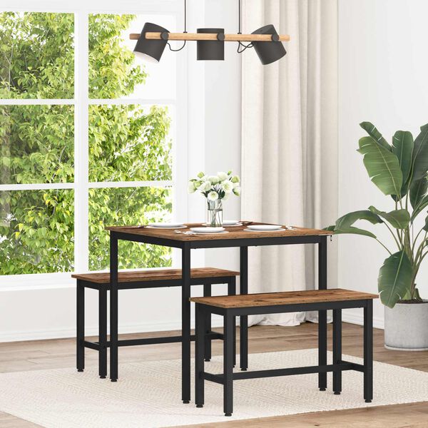 vidaXL Jedilne mize 80 x 80 x 75 cm KOVINA