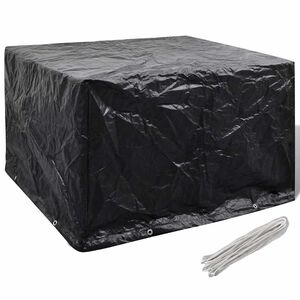 vidaXL Pokrivalo za vrtno pohi&scaron;tvo z 8 obročki 135x135x90 cm