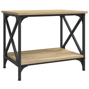 vidaXL Stranska mizica sonoma hrast 55x38x45 cm inženirski les