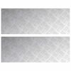 vidaXL Stopnice 2 kos 80 x 30 cm srebrna Aluminij Pravokotna