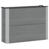 vidaXL Vrtna visoka greda Siva 100 x 30 x 72 cm alu.