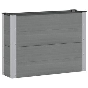 vidaXL Vrtna visoka greda Siva 100 x 30 x 72 cm