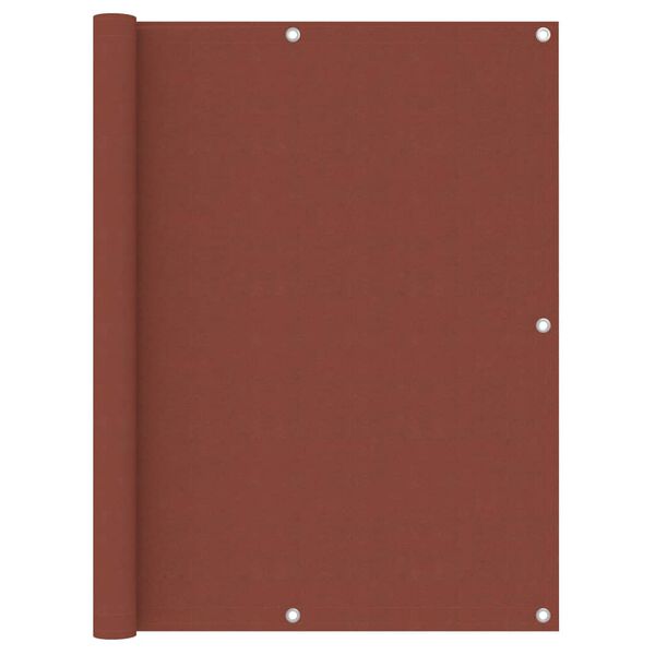 vidaXL Balkonsko platno terakota 120x600 cm oksford blago