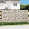 vidaXL Obokane gabion ko&scaron;are 25kosov 400x50x200/220cm pocinkano železo