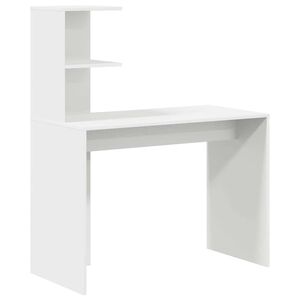 vidaXL Miza Bela 102 x 50 x 124 cm Inženirski les