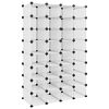 vidaXL Stojalo za čevlje prozorno 93x36,5x140 cm PP