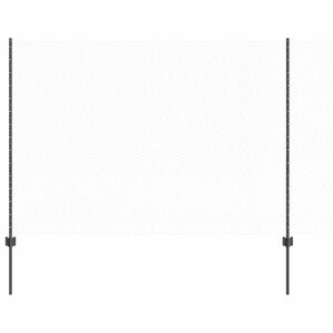 vidaXL &Scaron;esterokotna ograja s stebrom 50 x 1,6 m Jeklo s PVC premazom