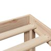 vidaXL Posteljni okvir z vzglavjem 100x200 cm trdna borovina
