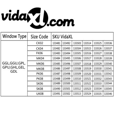 vidaXL Senčilo za zatemnitev okna z naborki krem MK06