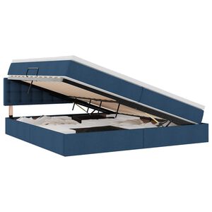 vidaXL Postelja z dodatnim prostorom za shranjevanje in vzmetnico