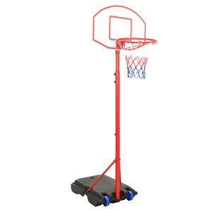 vidaXL Prenosni ko&scaron;arkarski komplet nastavljiv 200-236 cm