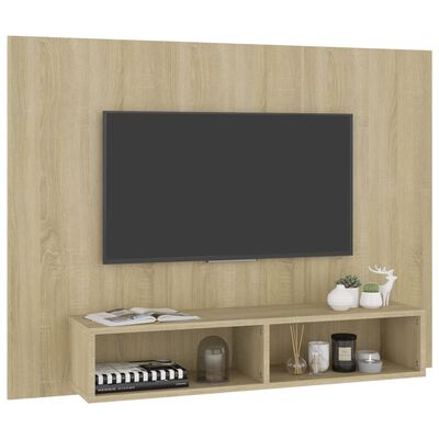vidaXL Stenska TV omarica sonoma hrast 120x23,5x90 cm iverna plošča