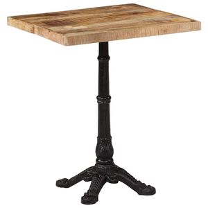 vidaXL Bistro miza 60x60x77 cm robusten mangov les