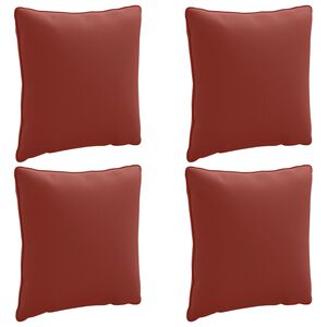 vidaXL 4-delne blazine za hrbet PUTTEN 4 pcs 100% poliester Rdeča