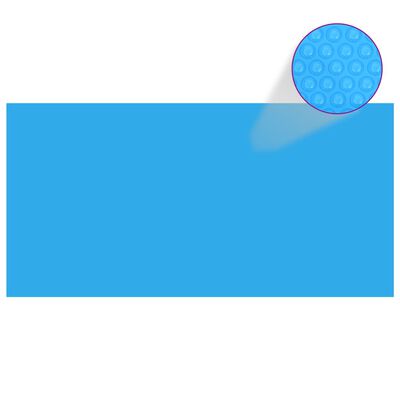 vidaXL Pravokotno pokrivalo za bazen 1200x600 cm PE modro