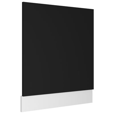 vidaXL Plošča za pomivalni stroj črna 59,5x3x67 cm iverna plošča