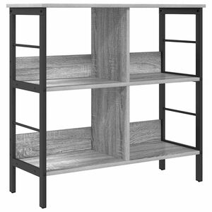 vidaXL Knjižna polica 4 nivojev 82 x 32 x 79 cm Inženirski les