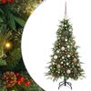 vidaXL Umetno Zložljivo Božično Drevo Zelena 120 cm PE in PVC