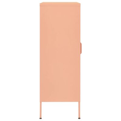 vidaXL Omara za shranjevanje roza 80x35x101,5 cm jeklo