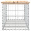 vidaXL Vrtna klop gabion 83x44x42 cm trdna borovina