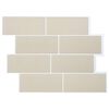 vidaXL Podhodna plo&scaron;čica 10 pcs Bež 29 x 21 cm Poliuretan in PET