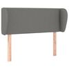 vidaXL Vzglavje z u&scaron;esi temno sivo 93x23x78/88 cm blago