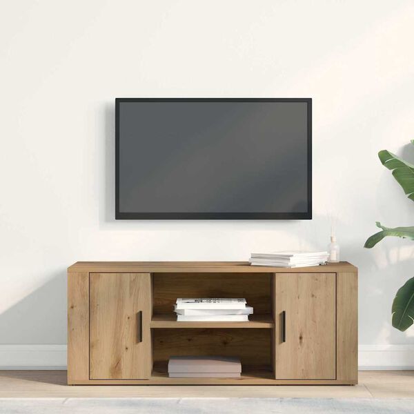 vidaXL TV omarica artisan hrast 100 x 35 x 40 cm Konstruiran les