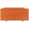 vidaXL Vrtno cvetlično korito vo&scaron;čeno 110x110x49,5 cm trdna borovina