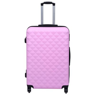 vidaXL Trd potovalni kovček roza ABS
