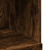 vidaXL Visoka omara dimljeni hrast 80x42,5x124 cm inženirski les