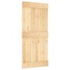 vidaXL Vrata NARVIK 95 x 210 cm Masiven borov les (neobdelan) Naravna
