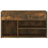 vidaXL Klop za čevlje dimljeni hrast 80x30x45 cm konstruiran les