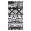 vidaXL Zunanja preproga ARAKIL črna 80x150 cm PP