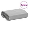 vidaXL Ponjava siva 4x6 m 650 g/m²