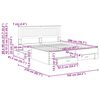 vidaXL Konstrukcija postelje Bela 160 x 200 cm Konstruiran les