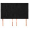 vidaXL Vzglavje postelje črno 144x5x118/128 cm žametno