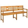 vidaXL Zunanja klop Naravna 180 x 55,5 x 90 cm Masiven les akacije