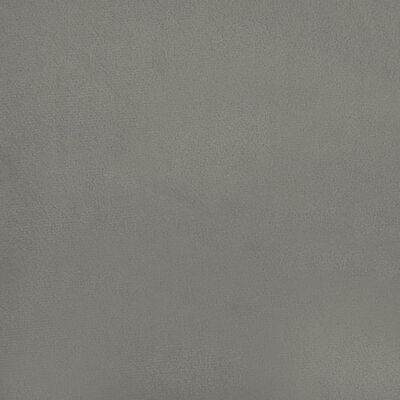 vidaXL Posteljni okvir z vzglavjem svetlo siv 120x190 cm žamet