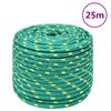 vidaXL Vrv za čoln zelena 14 mm 25 m polipropilen