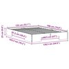 vidaXL Posteljni okvir Rjava 135 x 190 cm Trdna borovina