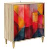 vidaXL Strani &scaron;al HEESCH Sonoma 69 x 33 x 75 cm Inženirski les