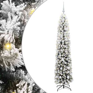 vidaXL Umestno božično drevo Zelena 180 cm PVC in Jeklo in Plastika