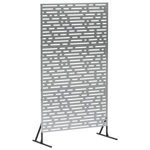 vidaXL Zaslonska za&scaron;čita 100 x 50 x 180 cm Pocinkano jeklo Srebrna