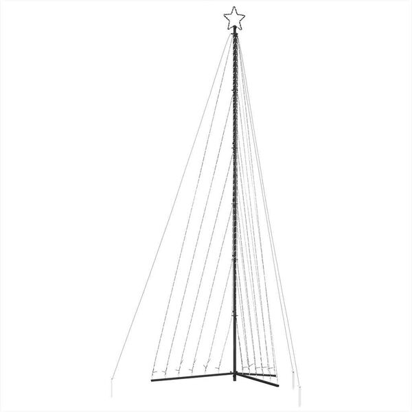 vidaXL LED božično drevo 789 LED hladno bele 476 cm